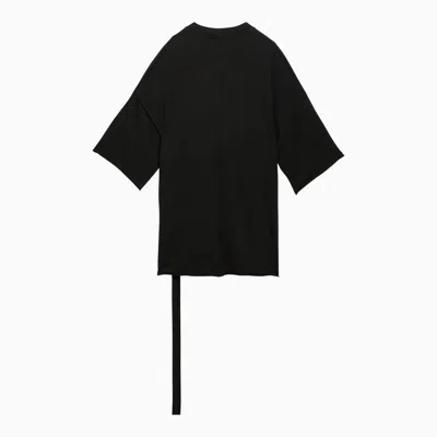 Shop Drkshdw Men's Black Oversized Cotton T-shirt With Crew Neck And Wide Sleeves