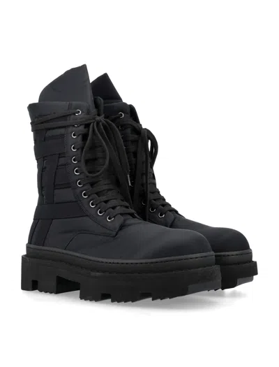 Shop Drkshdw Men's Black Army Megatooth Ankle Boots For Ss24