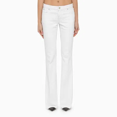 Shop Dsquared2 White Denim Trousers