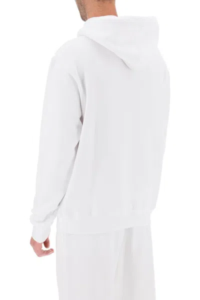 Shop Dsquared2 Men's Icon Squared Cool Fit Hoodie In White For Fw23