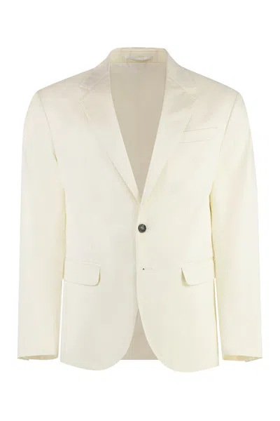 Shop Dsquared2 Two-piece Cotton Suit In Panna