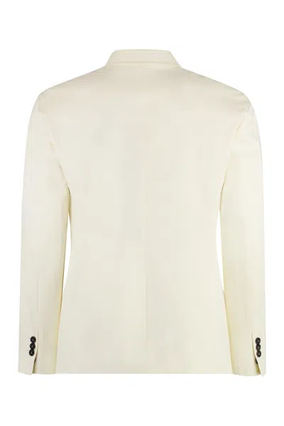 Shop Dsquared2 Classic Two-piece Cotton Suit For Men In Panna