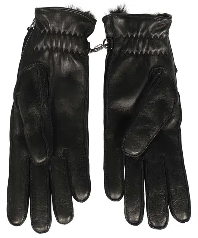 Shop Dsquared2 Women's Black Leather Gloves