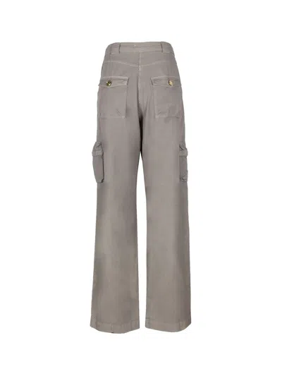 Shop Elisabetta Franchi Gray Cargo Jeans For Women