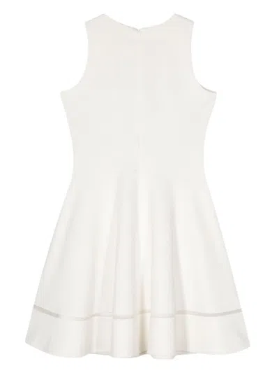 Shop Emporio Armani Sleeveless Mini Dress In White For Women