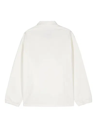 Shop Emporio Armani Cotton Logo Jacket In White