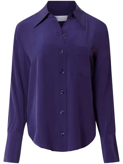 Shop Equipment Silk Shirt In Purple