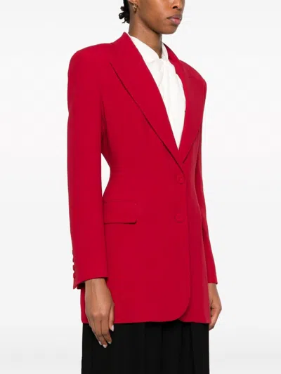 Shop Ermanno Scervino Fw23 Women's Jacket In Elegant 91557 Color In Maroon