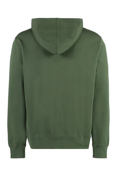 Shop Etro Green Cotton Hoodie For Men