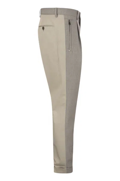 Shop Etro Men's Grey Wool Trousers