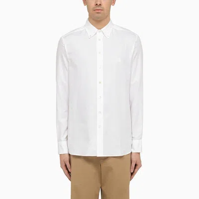 Shop Etro Timeless White Cotton Button-down Shirt For Men