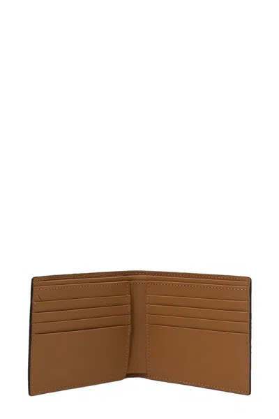 Shop Fendi Bi-fold Wallet Pu Ff 1974/vit In Tab.mr+sand+nero+p