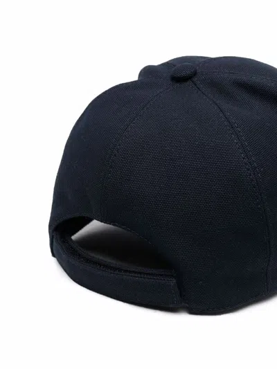 Shop Fendi Blue Baseball Cap For Men