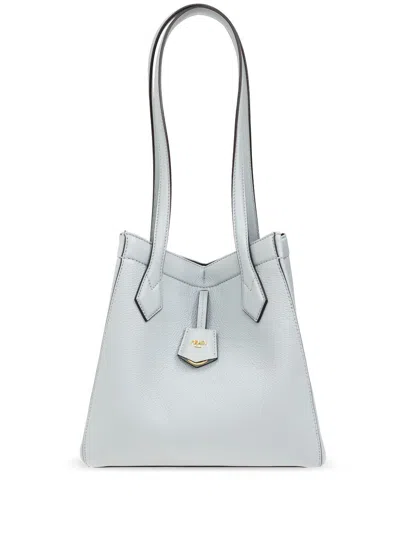 Shop Fendi Stylish Blue Foldover Handbag For Women In Aniceos