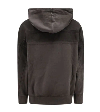 Shop Fendi Luxurious Raffia Hoodie With Oversized Hood And Drawstring Closure In Nero