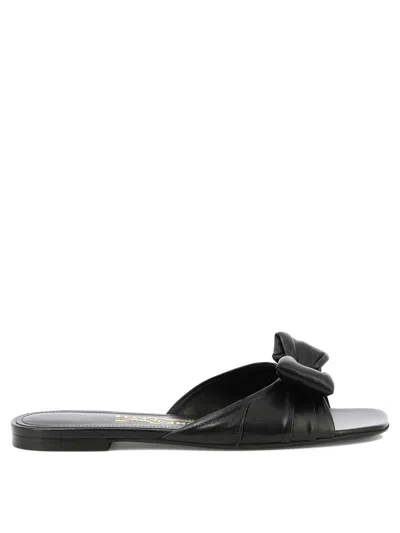 Shop Ferragamo "lylas" Sandals In Black