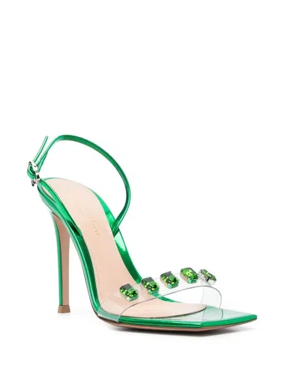 Shop Gianvito Rossi Ribbon Candy In Green
