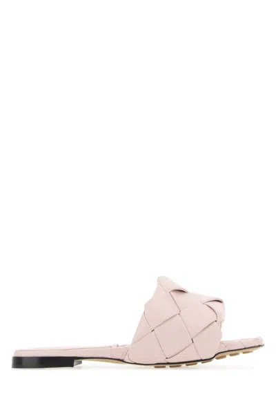 Bottega Veneta 10mm Lido Leather Slide Flats In 5071