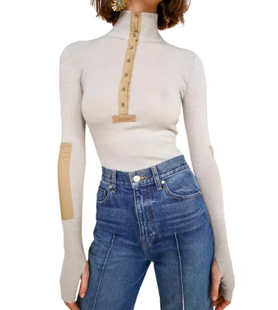 Ulla Johnson Drew Pullover Sweater In Chalk In White