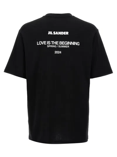 Shop Jil Sander Love Is The Beginning T-shirt White/black