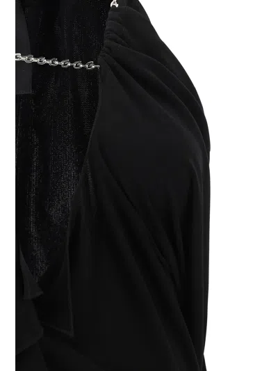Givenchy Chain Straps Midi Dress In Black