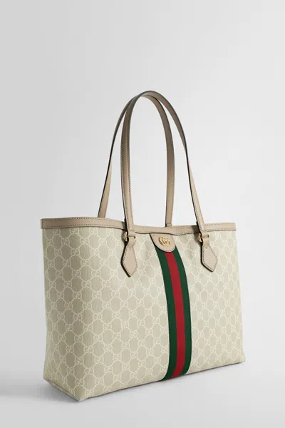 Shop Gucci Woman Beige Tote Bags