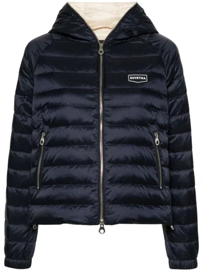 Shop Duvetica Caroma Down Jacket In Blue