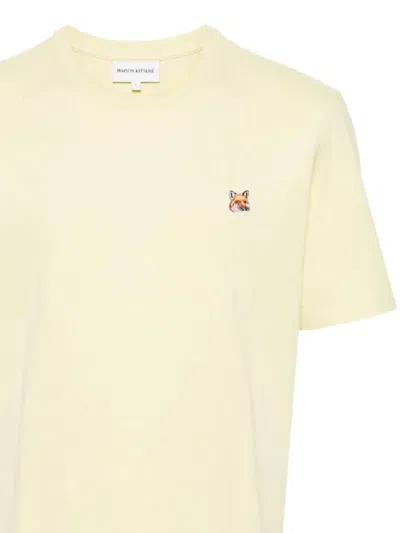 Shop Maison Kitsuné Maison Kitsune' T-shirts And Polos In Chalk Yellow
