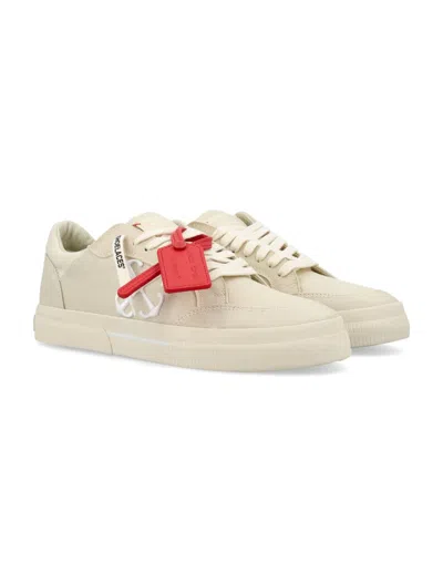 Shop Off-white New Low Vulcanized Sneakers In Angora