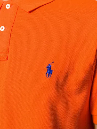 Shop Polo Ralph Lauren T-shirts And Polos In Sailing Orange/c7318