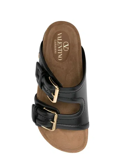 Shop Valentino Garavani Sandals In Nero/sigaro