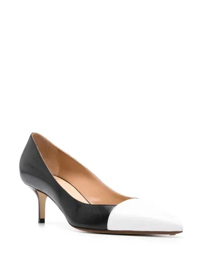 Francesco Russo 55mm Leather Pumps In N White Black