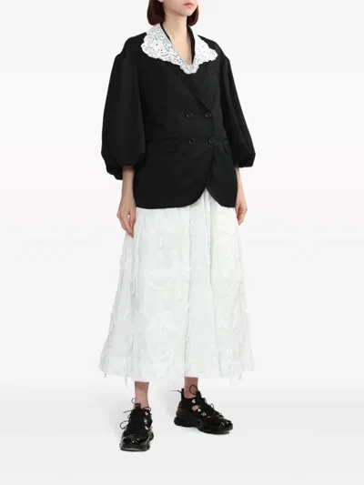 Simone Rocha Beaded Classic Tracker Trainers Black Nappa/pearl/clear In Black Nappa Pearl Clear