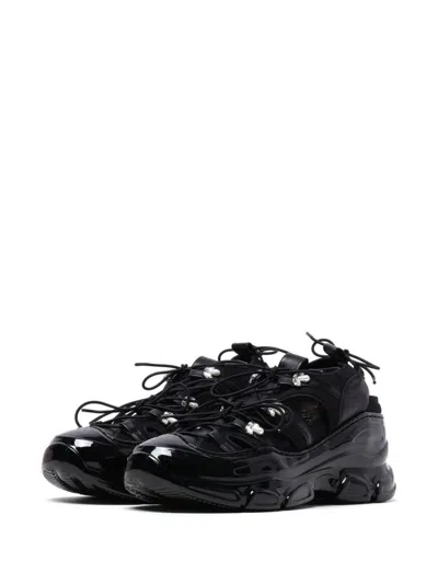 Simone Rocha Beaded Classic Tracker Trainers Black Nappa/pearl/clear In Black Nappa Pearl Clear