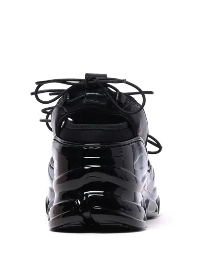 Shop Simone Rocha Trainers In Black Nappa Pearl Clear