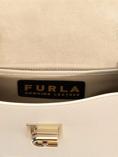 Shop Furla '1927' Mini Crossbody Bag In White