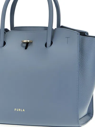 Shop Furla 'genesi M' Handbag In Blue