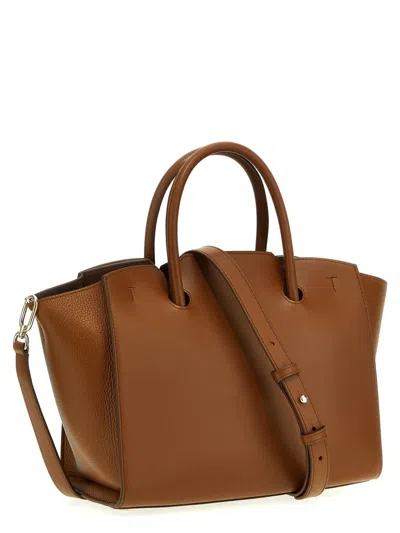 Shop Furla 'genesi M' Handbag In Brown