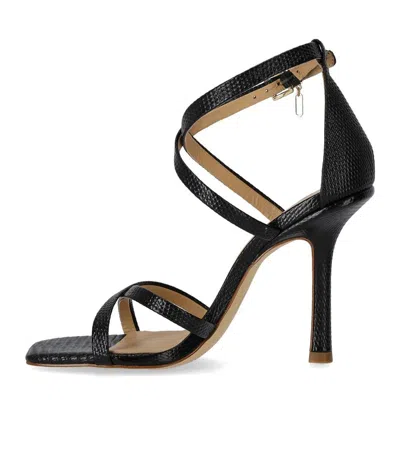 Shop Michael Kors Celia Strappy Black Heeled Sandal