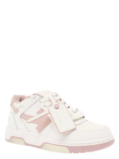 Shop Off-white Out Of Office Calf Leather White Pink