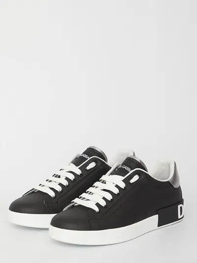 Shop Dolce & Gabbana Portofino Sneakers In Black