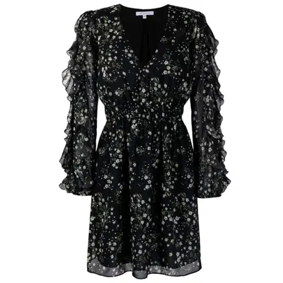 Shop Patrizia Pepe Black Polyester Dress