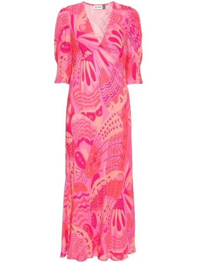 Shop Rixo London Rixo Dresses In Butterfly Pink