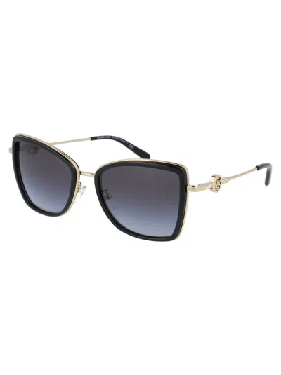 Shop Michael Kors Sunglasses In 10148g Light Gold/black