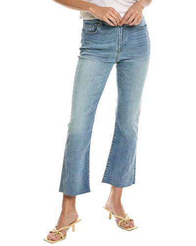 7 For All Mankind High Waist Slim Kick Must Flare Jean In Blue