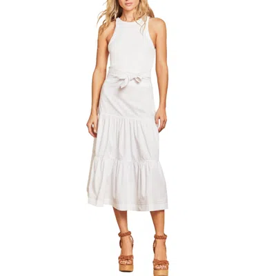 Veronica Beard Austyn Cotton-blend Maxi Dress In White