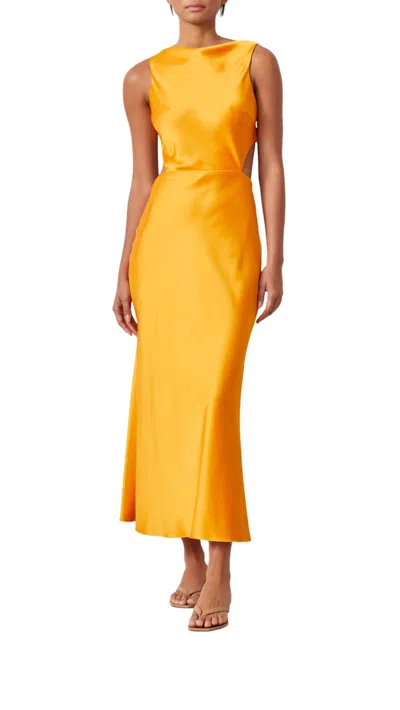 Shop Bec & Bridge Seraphine Dress In Tangerine In Orange