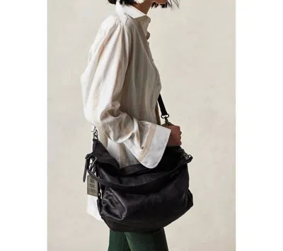 Shop Free People We The Free Sabine Slouchy Bag In Washed Black