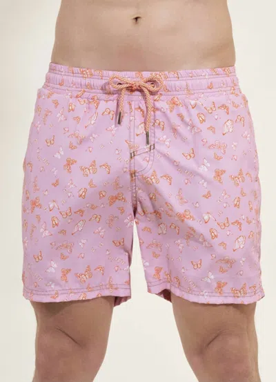 Maaji Sweet Papillon Sailor Men Trunks In Pink In Pink