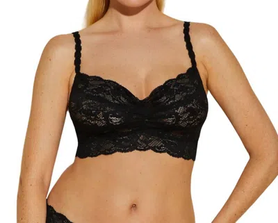 Cosabella Never Say Never Spaghetti Strap Sweetie Bralette In Black In Black